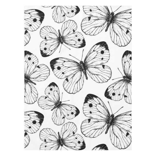 Nappe Motif papillon de choux (Devant)