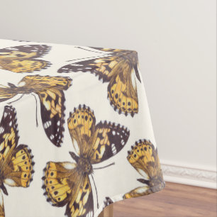 Nappe Motif papillon de femme peinte