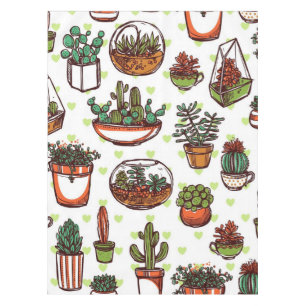 Nappe motif plante