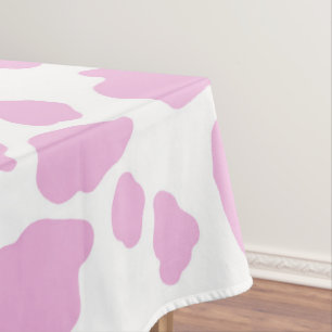 Nappe Motif Poster de animal des points de vache rose