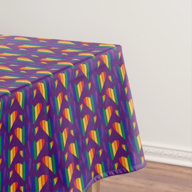 Nappe Motif Rainbow Hearts (In Situ)