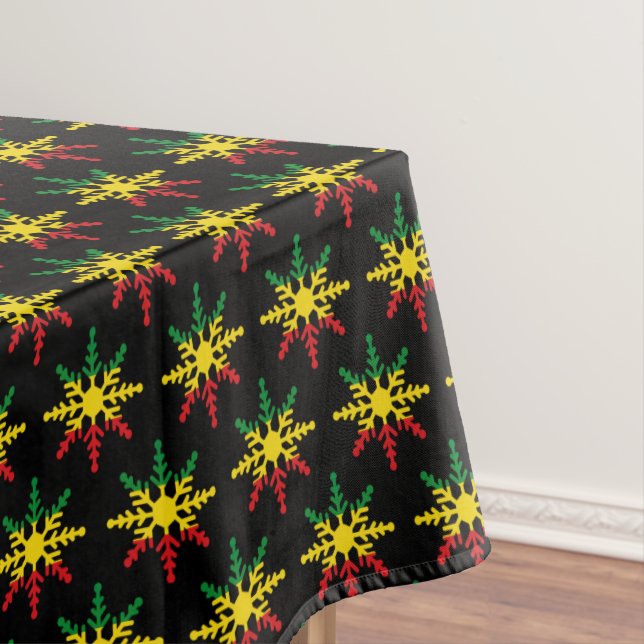 Nappe Motif Rasta Jaune Rouge Vert Noir (In Situ)