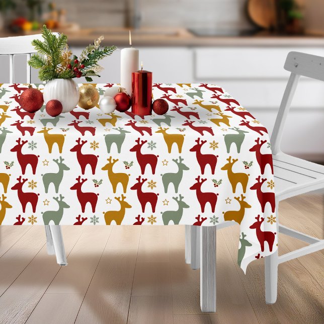 Nappe Motif Red Christmas Reindeer#12 ID1009 (Créateur téléchargé)