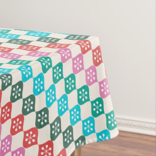 Nappe Motif rétro moderne du milieu du siècle pour Noël 
