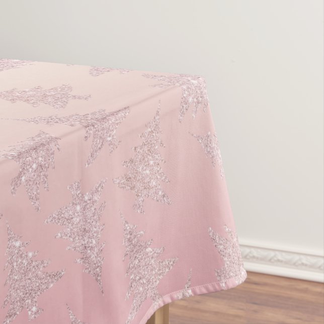 Nappe Motif rose élégant d'arbre de Noël de parties (In Situ)