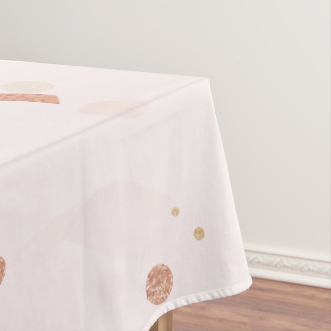 Nappe Motif rose et or festif (In Situ)