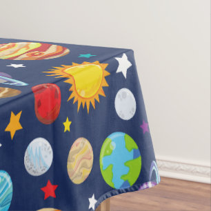 Nappe Motif spatial, Planètes, Étoiles, Cosmos, Galaxie