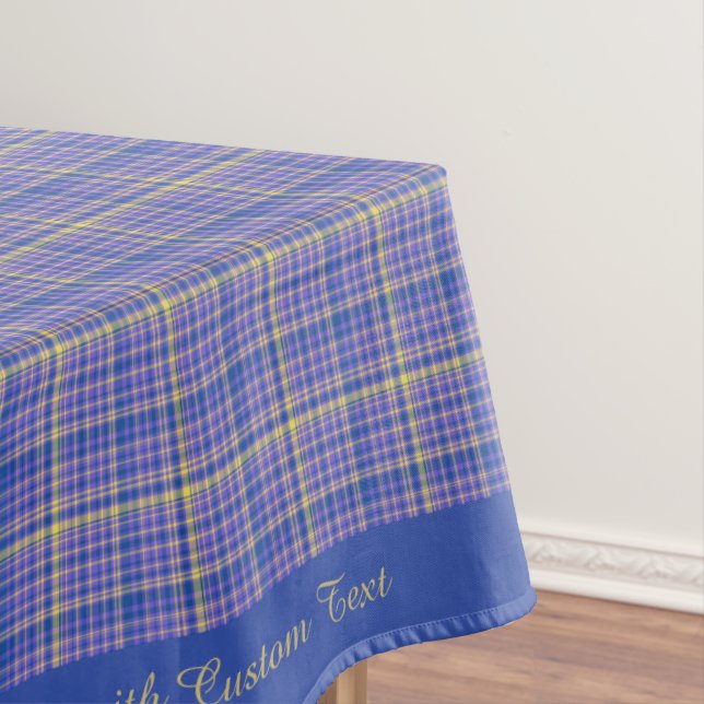 Nappe Motif Tartan En vichy bleu classique (In Situ)