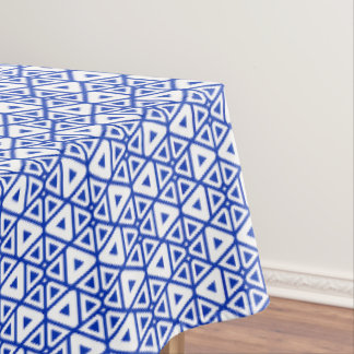 Nappe Motif Triangle Géométrique Bleu Moderne Minimalist