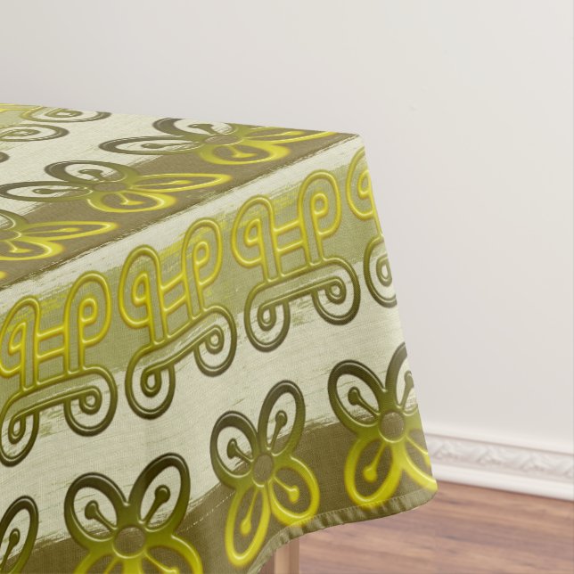 Nappe Motif tribal africain ethnique avec des simbols (In Situ)