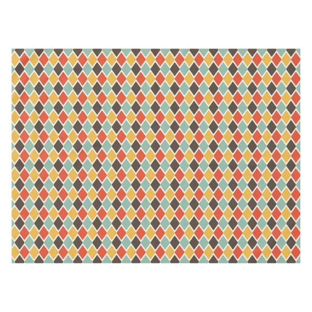 Nappe Motif tribal de mode d'ikat moderne (Devant (Horizontal))
