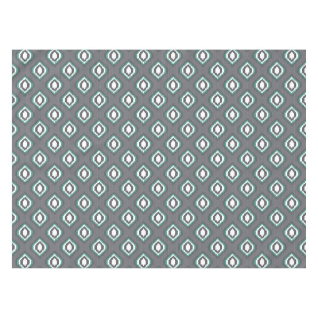 Nappe Motif tribal de rétro ikat géométrique (Devant (Horizontal))