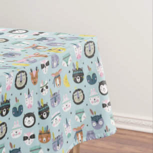 Nappe Motif tribal mignon de visage