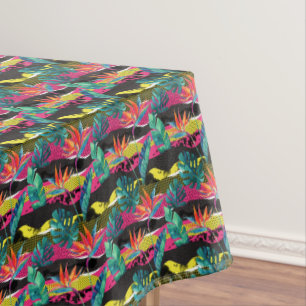 Nappe Motif tropical abstrait de texture de néon