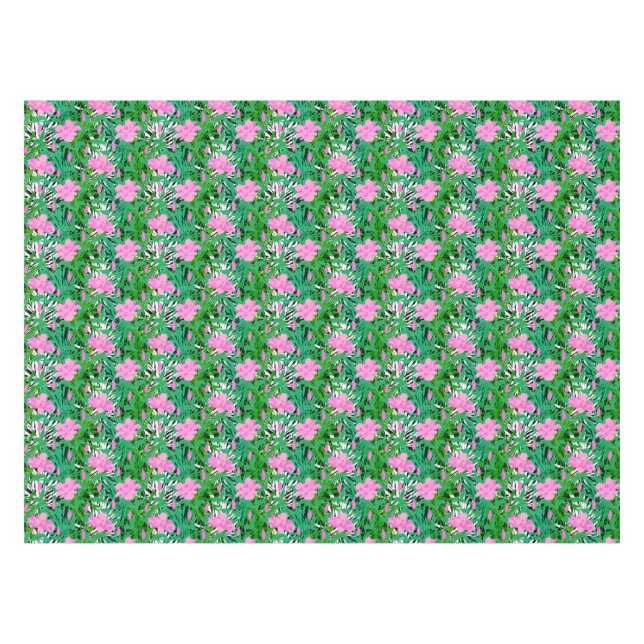 Nappe Motif tropical avec des fleurs de jungle (Devant (Horizontal))