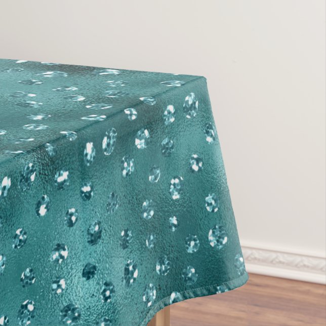 Nappe Motif turquoise de la Parties scintillant Ombre Gl (In Situ)