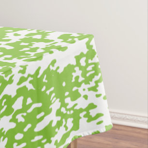 Nappe Motif Vert Citron Grunge - Décoration Abstraite d'