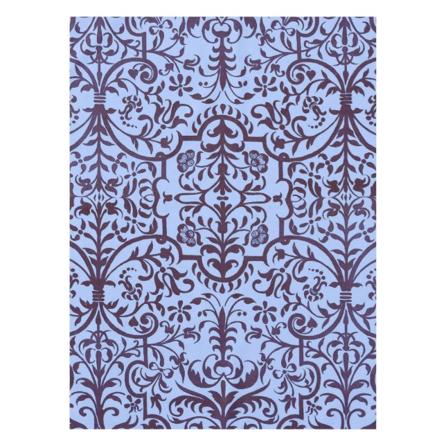 Nappe Motif victorien bleu (Devant)