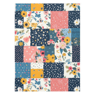 Nappe Motif vintage à écailles florales (4)