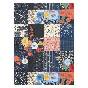 Nappe Motif vintage à écailles florales (9)