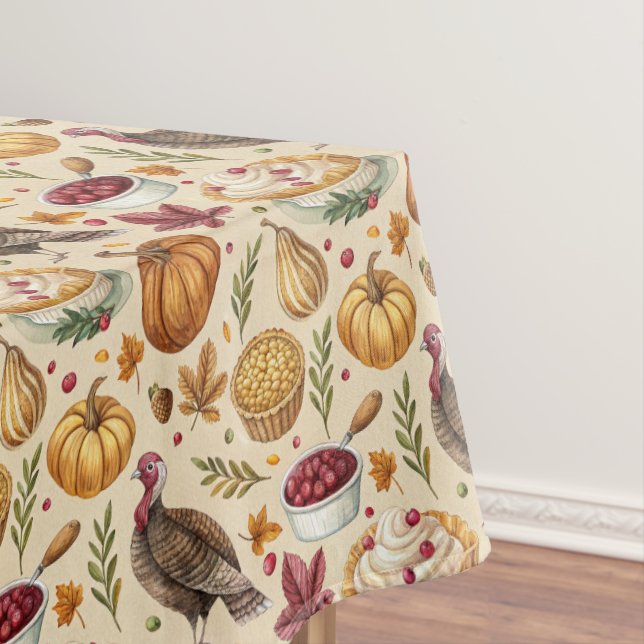 Nappe Motif vintage de la récolte de Thanksgiving | Auto (In Situ)