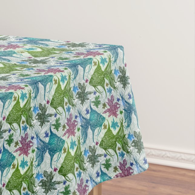 Nappe Motif vintage de poissons (In Situ)