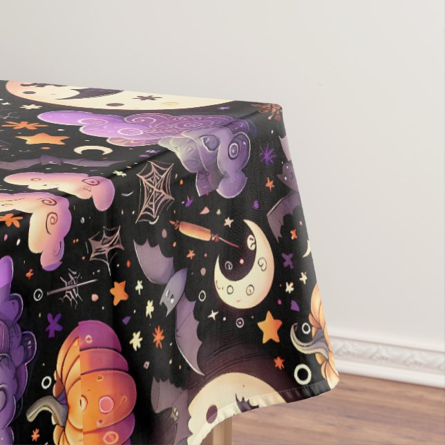 Nappe Motif Whimsical Halloween Night Sky (In Situ)