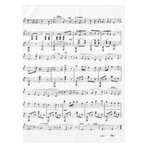 Nappe Musique de feuille blanche