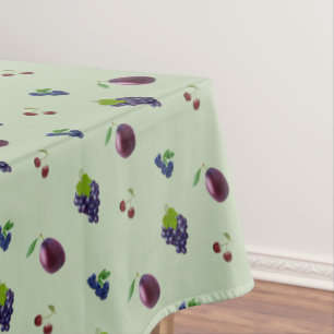 Nappe Myrtilles Royal Purple, Raisins sur Laurel Green