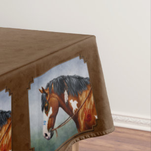 Nappe Natif Américain Bay Pinto Horse Brown
