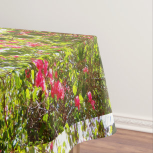 Nappe Nature design feuilles arbres rose fleurs original