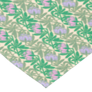 Nappe Nénuphars rose Art Nouveau damas