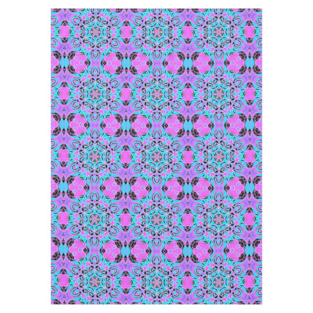 Nappe Neon kaleidoscope, mandala (Devant)