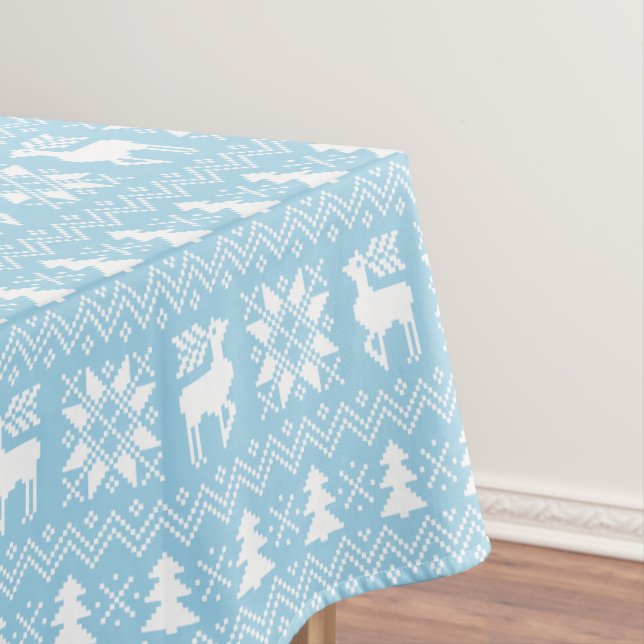Nappe Nice traditionnel Motif de Sweat Bleu Noël (In Situ)