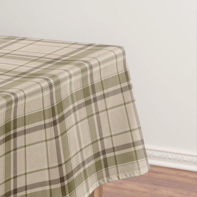 Nappe No. de brun de plaid de tartan, beige et vert 59 (In Situ)