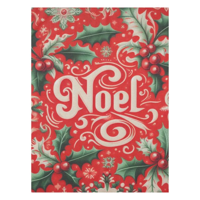 Nappe Noel de Noël Rouge et Vert (Devant)