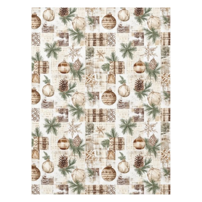 Nappe Noël rustique (Devant)