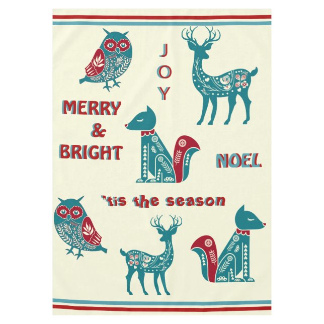 Nappe Noël scandinave   (Devant)