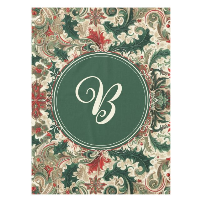 Nappe Noël Victorien/Classique/Vintage (Devant)