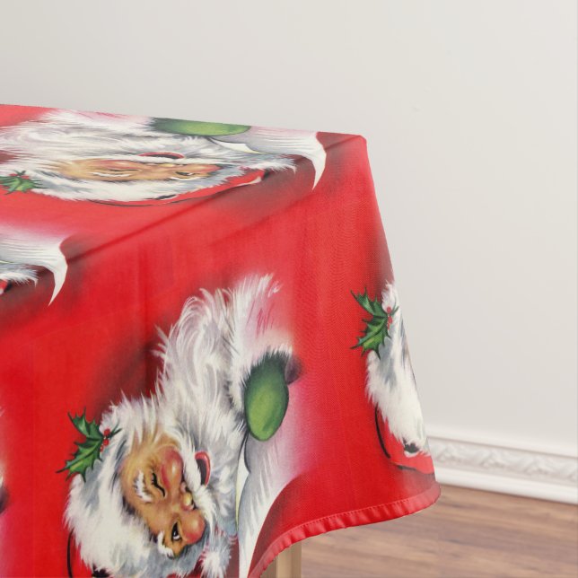 Nappe Noël vintage Père Noël Rouge (In Situ)