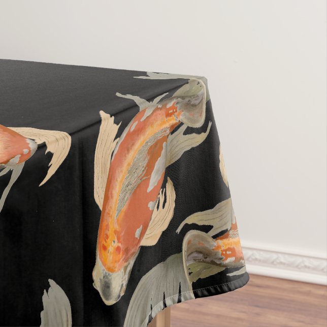Nappe Noir de poissons de Koi (In Situ)