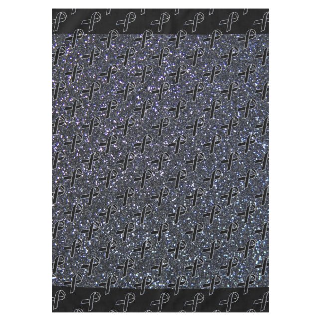Nappe Noir Sensibilisation au ruban Bleu (Devant)