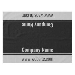 Nappe Nom de l'entreprise Site Web noir et gris Modèle t