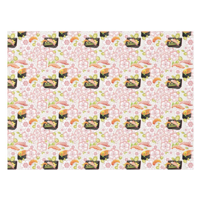 Nappe Nourriture japonaise : Motif 2 de sushi (Devant (Horizontal))
