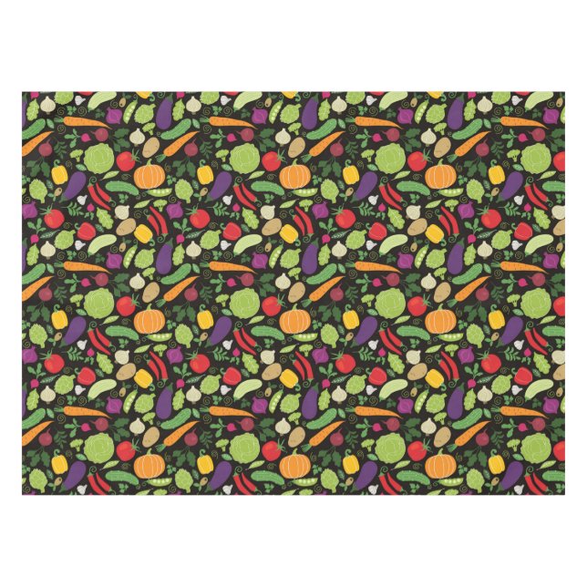 Nappe Nourriture sur un arrière - plan noir (Devant (Horizontal))