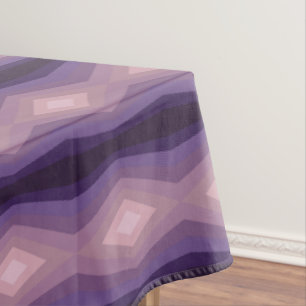 Nappe Nuances D'Art Abstrait Géométrique Violet