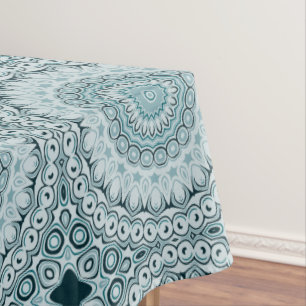 Nappe Nuances de bleu Nautique Mandala Design