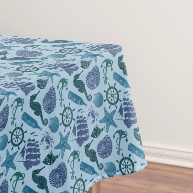 Nappe Nuances nautiques de motif bleu (In Situ)