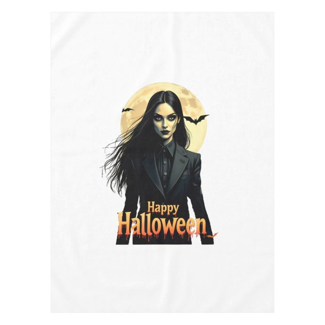 Nappe Nuit d'Halloween en cuisine (Devant)