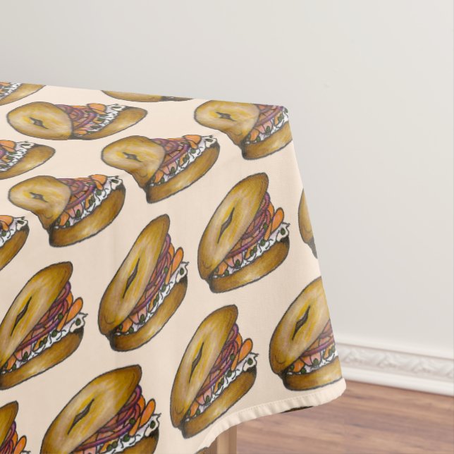 Nappe NYC Jewish Deli Bagel Capers Lox Crème Fromage (In Situ)